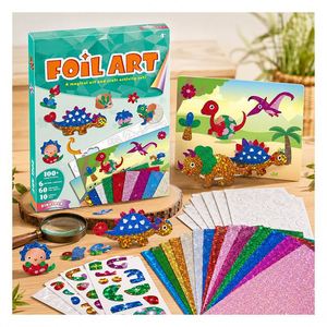 Vehicle Adventure DIY Foil Art <b>Kit</b> Reflective Car <b>Train</b> Airplane Cards Hands on Activity Travel Toy for Children - Product Image 5