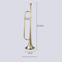 Manufacturer B-Flat and C Major Storm Bugles Student Drum Corps Trumpets Painted Gold Wind Instruments for Beginner