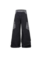 Jean en denim pour homme avec détails de couture en plumes d'autruche, coupe décontractée, fournisseur de plumes