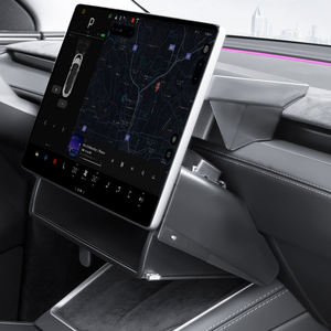 قطعتان لسيارة تسلا موديل Y جونيبر 2025 2026، صندوق تخزين مغناطيسي للخصوصية تحت الشاشة قابل للطي، صندوق تخزين للشاشة وملحقاتها - Product Image 1