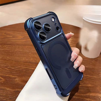 Coque de téléphone magnétique plaquée 18 Pro pour iPhone 18 Pro Max 17 Pro 13 14 15 16 Plus, antichoc, protection d'objectif, en acrylique