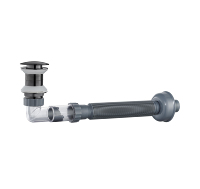 Tubo de Desagüe Universal para Lavabo de Acero Inoxidable Ecológico Moderno - Extensión de Drenaje para Baño