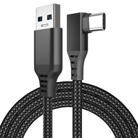 Câble VR Link USB-A vers USB-C 90 °   Connecteur Type-C, transfert de données et charge à 5 Gbps, compatible avec Quest 2 et SteamVR