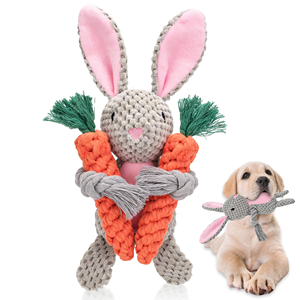 Custom Eco Friendly Squeaky Dog Chew Toys Durable <b>Stuffed</b> <b>Animal</b> Sound Pet Plush Toy for Aggressive Chewers Puppy Teeth Clean - Product Image 1