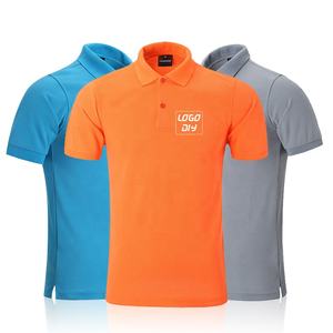 T-shirt polo design 100% avec perles épaisses revers de couleur unie T-shirt polo surdimensionné de haute qualité pour hommes broderie personnalisée à la mode - Product Image 1