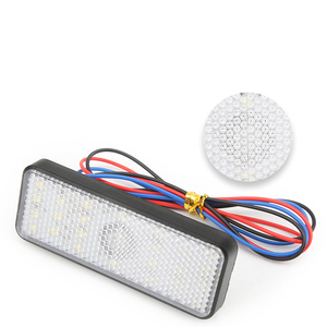 แผ่นสะท้อนแสงป้ายทะเบียนรถ ATV ไฟ LED ด้านหลังตัวสะท้อนแสงเลนส์ LED สำหรับสกู๊ตเตอร์ไฟฟ้า - Product Image 5