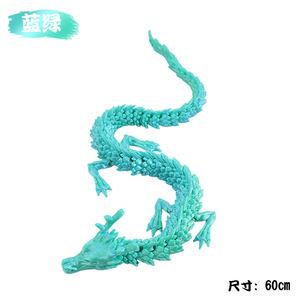 Modèle de jouet dragon imprimé en 3D, style personnalisé 2025, coloré avec tiges en plastique, article très vendu pour Noël - Product Image 6
