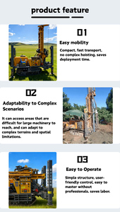 지주안 200m 깊이 유압식 회전식 소형 수중 시추기 소형 휴대용 30HP 디젤 엔진 시추기 간편 조작 1 - Product Image 5