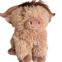 Fabricant en gros sur mesure – Nouvelle peluche réaliste de vache des Highlands écossaise lestée de haute qualité, taureau écossais en peluche douce