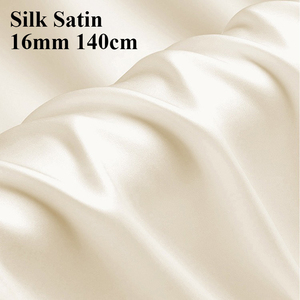 <strong>Wholesale</strong> 100% Pure <strong>Silk</strong> <strong>Fabric</strong> 16mm Plain Dyed <strong>Charmeuse</strong> <strong>Silk</strong> Satin <strong>Fabric</strong> for Long <strong>Silk</strong> Satin Kimono Robes Nightgowns - Product Image 1