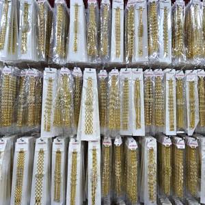 Bracciale di Lusso Leggero Placcato Oro CM14k con Catena Cubana Tempestata di Diamanti, Gioielleria all'Ingrosso di Moda per Uomo e Donna - Product Image 6