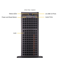 Nouvelle station de travail GPU SYS-741GE-TNRT 4x RTX 6000 Processeur Blackwell Double Xeon Silver Machine IA Deep Learning en stock