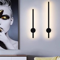 Applique Murale LED Nordique Moderne Minimaliste, Luminaire Mural Simple et Original pour Couloir et Chevet de Chambre, Lampe Murale LED Intérieure Moderne