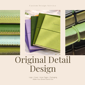 Agenda in Pelle PU Personalizzata <span class=keywords><strong>per</strong></span> Regali Aziendali, Diario A5 con Copertina Morbida, Logo Personalizzato e Elastico - Product Image 6