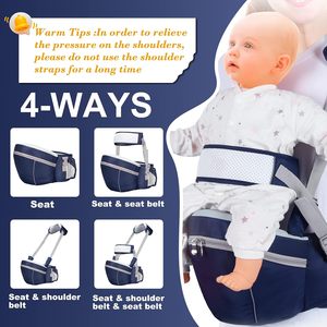 Ayarlanabilir kayış cep yumuşak taban hafif bebek koltuk taşıyıcı ile çocuk bebek ergonomik bel dışkı - Product Image 3