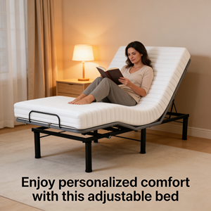 Cadre de <span class=keywords><strong>lit</strong></span> réglable à haute capacité de charge, usage commercial, système de moteur Okin, fiable pour les maisons de retraite et les soins à domicile - Product Image 1