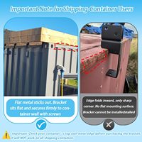 Supports de toit pour conteneurs maritimes, compatibles avec les conteneurs de 20 pieds, adaptés aux boiseries 2x4/2x6