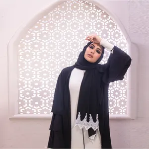 Оптовая продажа, простой кружевной Цветочный шарф, толстый пузырьковый тяжелый шифоновый хиджаб, мусульманская женская шаль, новейший кружевной шифоновый шарф, простой хиджаб с вуалью