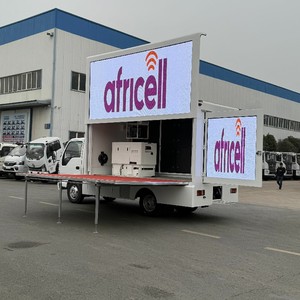 ISUZU 4X2 Outdoor LED Advertising Truck with Digital Billboard Screen Mobile Digital LED Billboard Van for Advertising - Product Image 1
