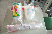 Machine de comptage et d'emballage de gobelets en papier jetables entièrement automatique, gobelets en plastique pour café