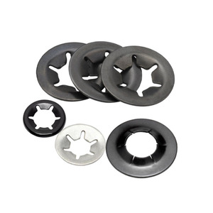 Usine Spot 304 Acier Inoxydable Noir Oxyde Club Roulement Clip Anneau Étoile Ressort <span class=keywords><strong>Rondelle</strong></span> De Verrouillage - Product Image 2