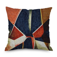 Housse de coussin, motif géométrique, impression numérique, décoration de la maison
