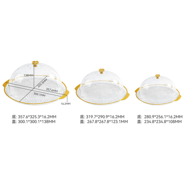 Plastic Food Grade  Cake Container Tray