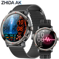 Montre connectée KC102 1.32 pouces AMOLED, étanche IPX8, surveillance ECG, suivi de la fréquence cardiaque, suivi scientifique du sommeil 24h/24, oxygène sanguin, HRV