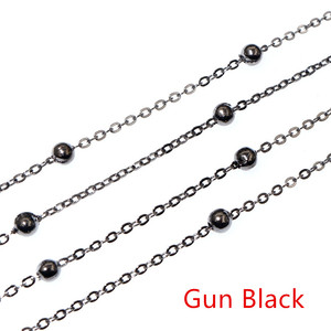 5 mét/lô <span class=keywords><strong>3.5mm</strong></span> Bóng dây chuyền đồng vàng bạc màu handmade Vòng Cổ Vòng tay tự làm đồ trang sức làm phát hiện phụ kiện - Product Image 3