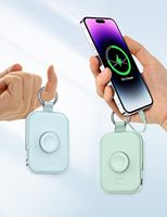 Batterie externe ultra-portable 5000 mAh pour Apple Watch et iPhone, chargeur de voyage haute capacité avec câbles intégrés