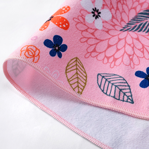 ผ้าเช็ดตัวไมโครไฟเบอร์แบบซักได้พิมพ์ลายดอกไม้สองแพ็คชุดผ้าเช็ดตัวครัวชาแบบออกแบบได้ตามต้องการ - Product Image 6