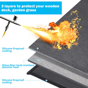 Customizable Factory Oil-Proof Fireproof <b>Flat</b> <b>Top</b> Mat for Outdoor Kitchen for Gas <b>Grills</b> Outdoor Charcoal Smokers <b>Grill</b> Outdoors - Product Image 3