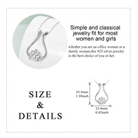 YFN Bijoux En Gros 925 En Argent Sterling Conception Fleur De Lotus Pendentif Collier