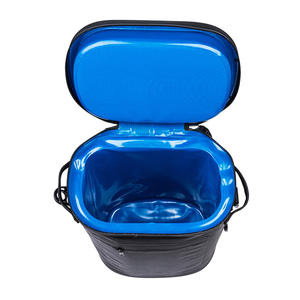 Bolsa Refrigerante Personalizada para Exteriores de 9900 ml, Redonda, Impermeable, Aislada, Mochila Portátil para Camping y Deportes, Negra - Product Image 2
