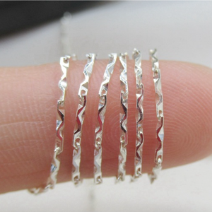 Chaîne en argent Sterling 925 de haute qualité <span class=keywords><strong>Che</strong></span> Hua Yuanbao pour bracelet et collier à bricoler soi-même faisant des résultats de bijoux et des composants - Product Image 2