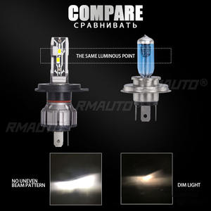 2 ampoules LED E2 Canbus 30000LM pour phares de voiture H4 H7 H11, feux antibrouillard avant, DC9-18V, faisceau haut/bas - Product Image 3