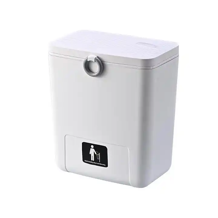 Light Luxury Wall Mounted Trash Can Household Kitchen Toilet