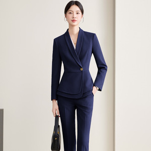 Women Airline Uniform Suit Long Sleeve Polyester Fall 2025 Professional Hostess Attire - Product Image 4