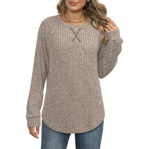 Women's Eco-Friendly Long Sleeve Tunic Top Slimming Blouse Shirt for Spring Fall Factory Wholesale Skin-Friendly <strong>Thermal</strong> Summer - Product Image 3