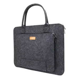 Уникальный дизайн, модная 17-дюймовая сумка для ноутбука из войлока, с большим пространством для хранения