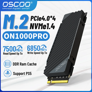 OSCOO SSD M.2 NVME 4,0 для PS5 NVME SSD 2TB внутренний жесткий диск 1TB M.2 PCIe 4,0 SSD с драм для игрового компьютера - Product Image 2