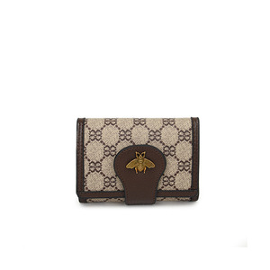 Vintage Women's Long <b>Wallet</b> Classic Print Clutch Card Holder with <b>Cute</b> Bee Hardware Multi-Slot Coin Purse Wholesale - Product Image 1