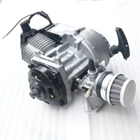 Ensemble moteur de moto 2 temps en aluminium 43cc 47cc 49cc avec démarrage par lanceur à rappel pour mini moto, scooter, VTT