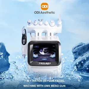 Yüksek kaliteli güzellik yüz akıllı buz mavi cilt bakımı makinesi 7 In 1 Facials H2O2 oksijenli yüz makinesi