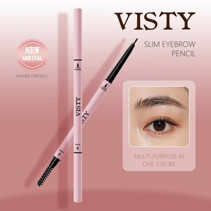 Crayon à sourcils double rond VISTY en vrac, compact, idéal pour les voyages, contrôle facile, sans erreur, pour dessiner les sourcils, fabricant OEM ODM - Product Image 2