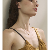 JINYOU 299 Collier avec pendentif en forme de cœur plaqué or vintage exquis, accessoires de bijoux pour femmes