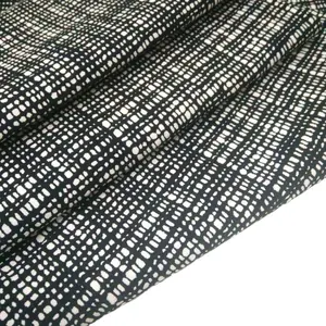 Suzhou meidao 72% Rayan 21% Nylon 5% Spandex Bengaline tessuto twill di stampa del tessuto di finitura tessuto per camicie casual pantaloni della spiaggia