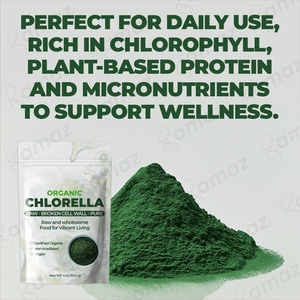 مسحوق الكلوريلا العضوي من العلامة التجارية الخاصة AMAZ غني بالبروتين والفيتامينات، يدعم جهاز المناعة ووظائف الكبد، يحافظ على الشباب، خالٍ من المواد المعدلة وراثياً - Product Image 6