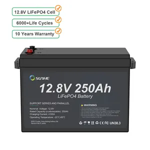 LiFePO4 12V 250AH Lithium sắt Phosphate Pin ứng dụng trong RV/Motorhome/năng lượng mặt trời hệ thống/du thuyền/Golf