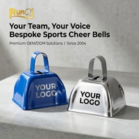 Clochettes de stade promotionnelles personnalisées de haute qualité, petites, carrées, avec logo imprimé, pour le bruit et l'animation des événements sportifs